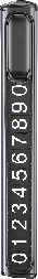 C138 Parking Plate Black