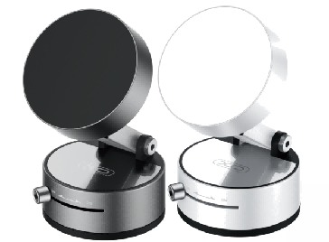 C170 Vacuum suction cup Manual latch Magnetic holder grey