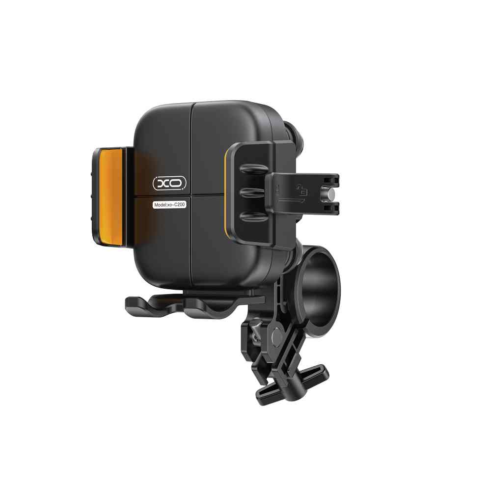C200 Motorcycle Riding Semi-Enclosed Phone Mount Black