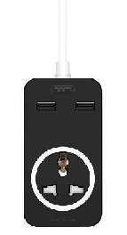 WL03 US 10A Extension cord socket 1.8M black PROMOTION