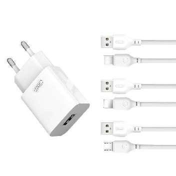 L99 EU 2.4A USB charger with Lighting cable White
