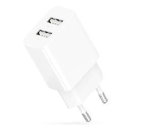 L109 (EU) Dual USB-A 2.4A Charger White