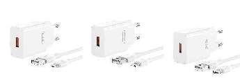 L127 (EU) USB-A QC18W Fast Charger with Mirco cable white