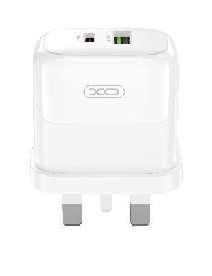 L137(UK) PD20W/QC18W (1USB-A+1USB-C) Fast Charger White