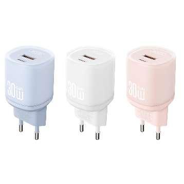L151 (EU) 30W 1USB-A+1USB-C Fast Charger Blue