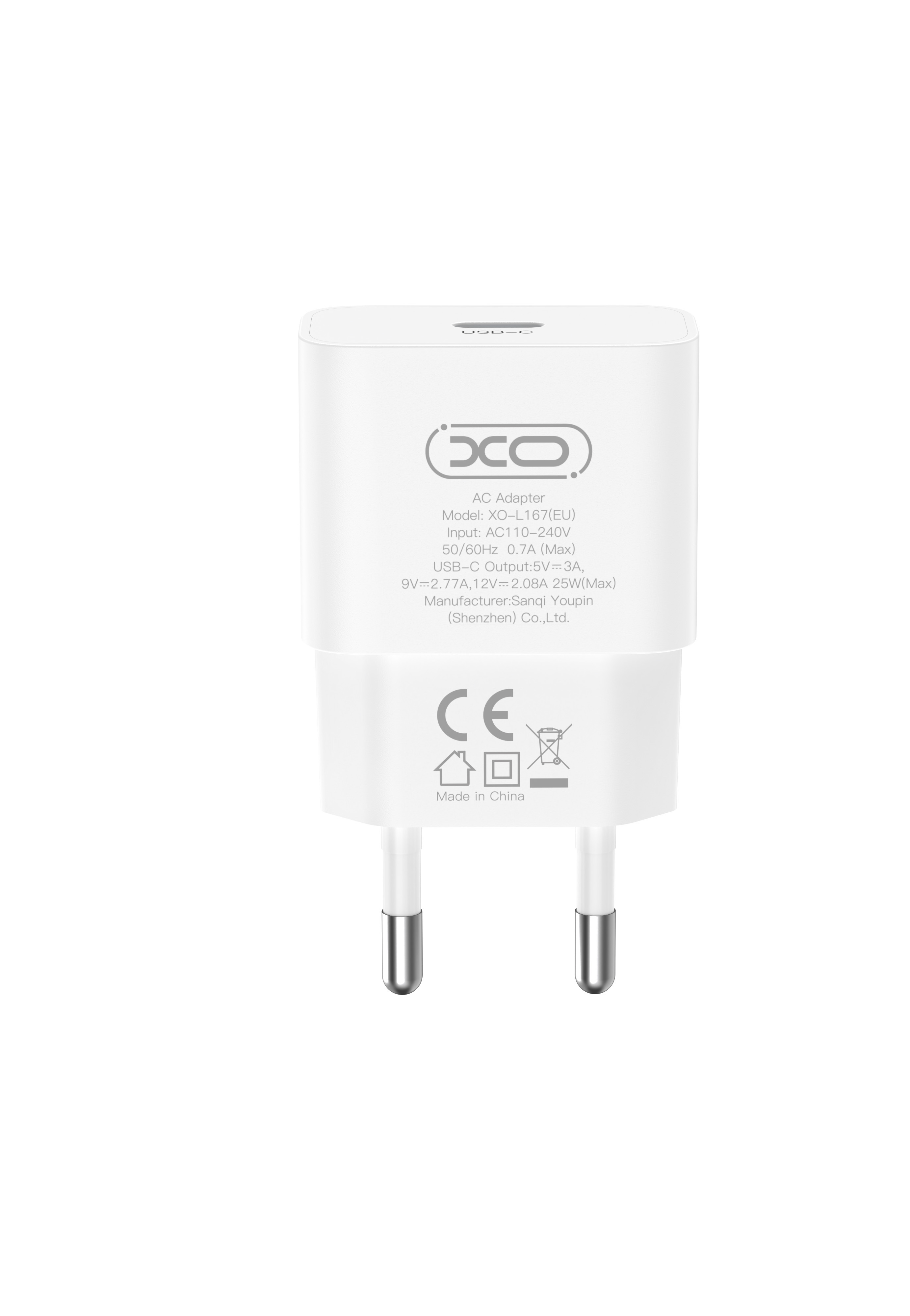 L167(EU) 25W USB-C Fast Charger White