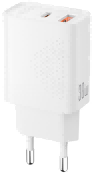 L163(EU) PD30W/QC18W (1USB-A+1USB-C) Fast Charger White
