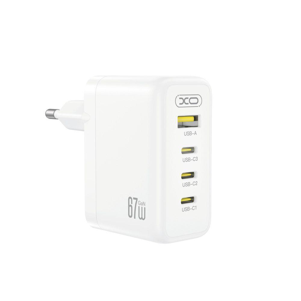 CE39(EU) 67W GaN Fast Charger (3x USB-C 67W / 1x USB-A 22.5W) White