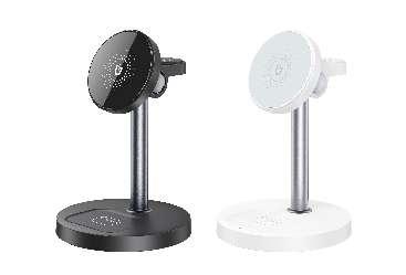 CX038 Desktop Holder 15W 3-in-1 Wireless Charger (with Iron Piece) black