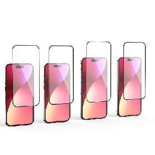 FA5 iPhone15 Pro 6.1" Full Screen Silkscreen Frosted AG Anti-Glare Tempered Film 0.33MM Black