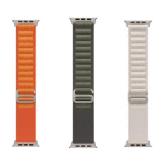 BT05A Alpine Woven Nylon Watch Band Watch 38/40/41mm Universal Watch Band orange