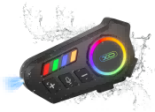 BE56 Colorful Helmet Headsets With Lighting LED black