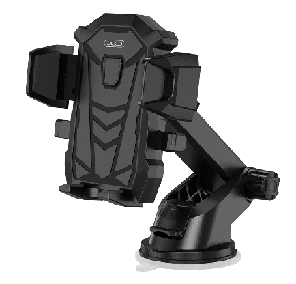 C76 Car holder with sucker plate Black